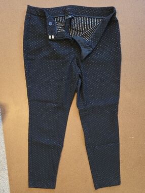 Worthington Navy Microdot Slim Chinos